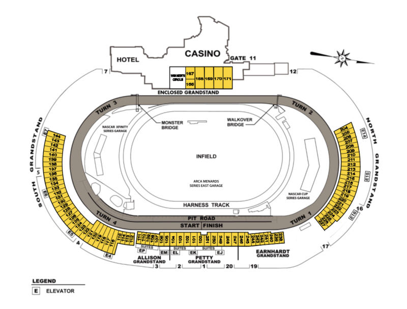 Seating Chart Fans Dover Motor Speedway